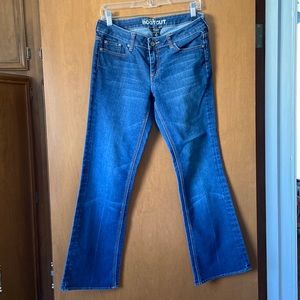 Curvy bootcut jeans circa 1995